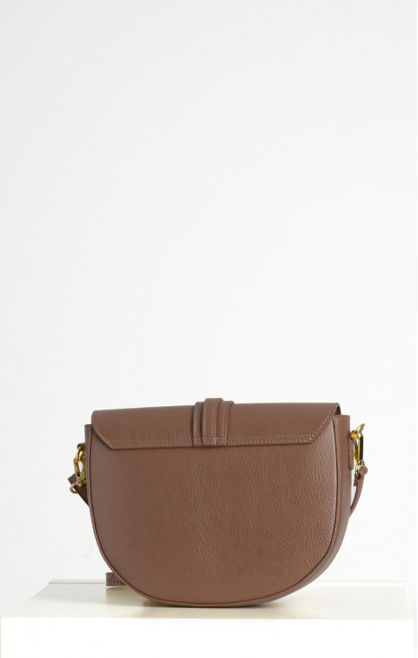 Leather handbag in Cocoa Brown [1]