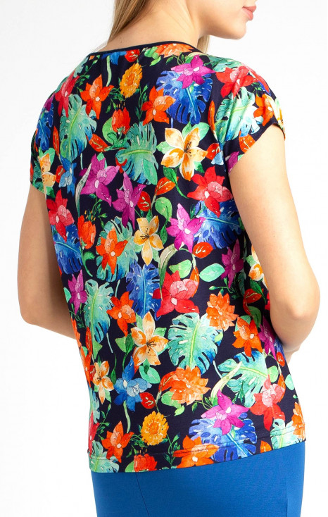 Jersey T-shirt with Floral Print