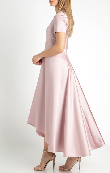 Maxi Satin Dress in Lilac