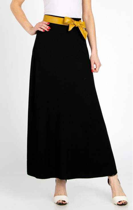 Black maxi skirt