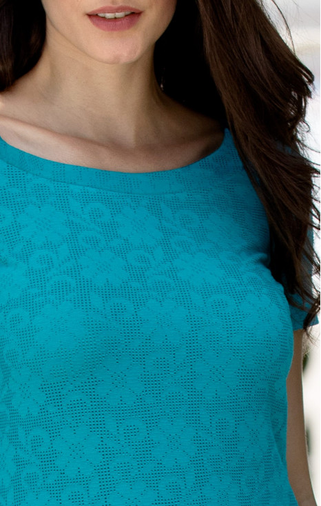 Lace Top in Tile Blue [1]