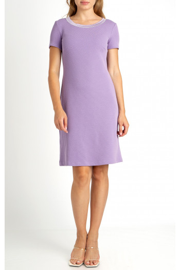 A line Jersey Dress in Light Purple