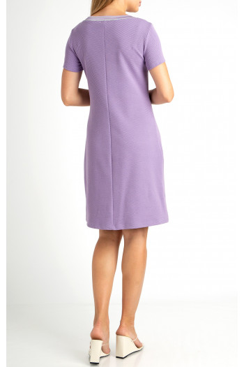 A line Jersey Dress in Light Purple [1]