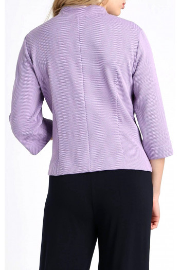 Short Blazer with Buttons in Light Purple [1]