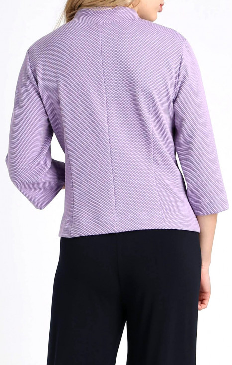 Short Blazer with Buttons in Light Purple