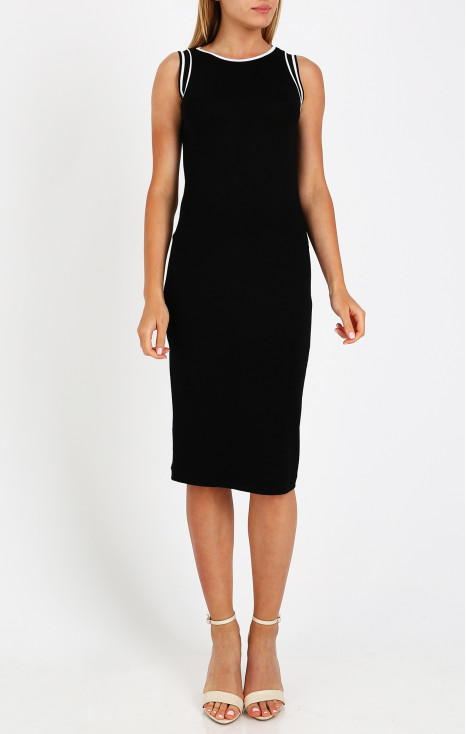 Bodycon Sleeveless Dress in Black