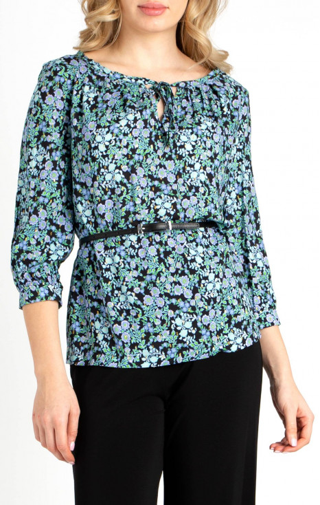 Viscose Blouse with beautiful floral print in Lavender
