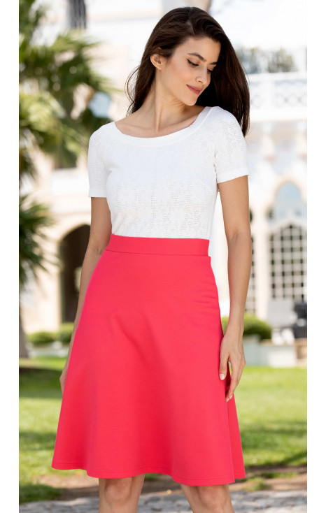 A line Jersey Skirt in Pink [1]