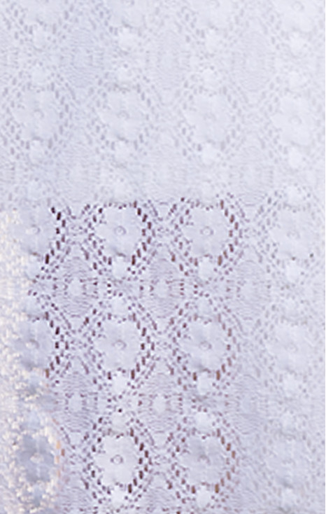 Midi Lace Dress in White