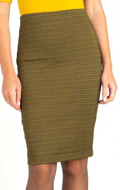 Nugget Gold Pencil Skirt