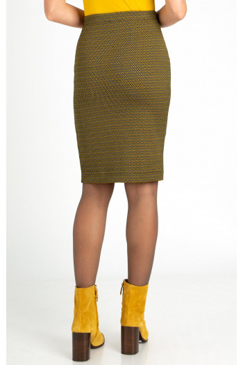 Nugget Gold Pencil Skirt [1]