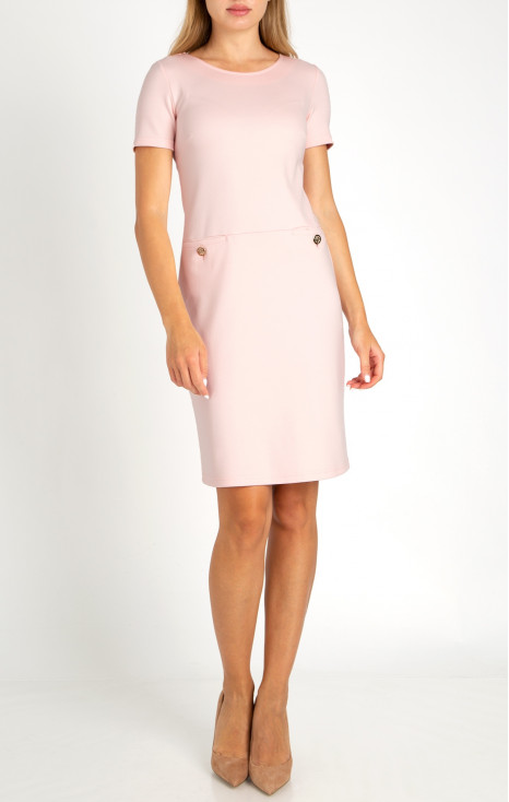 Straight-fit dress in Rosewater