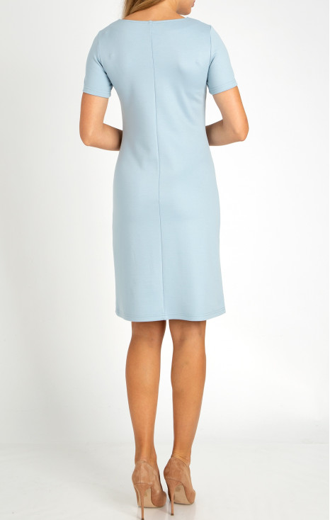 Straight-fit dress in Baby Blue [1]