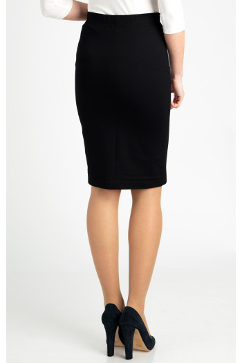 Stretch Pencil Skirt in Black [1]