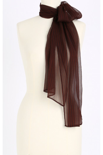 Lightweight silk scarf in Brown