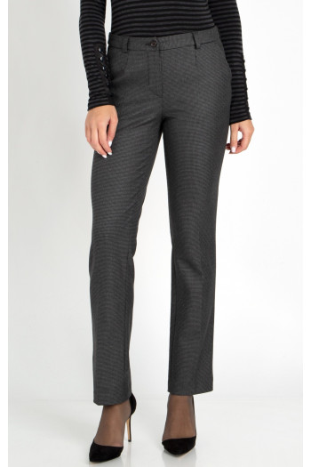 Formal straight-fit trousers