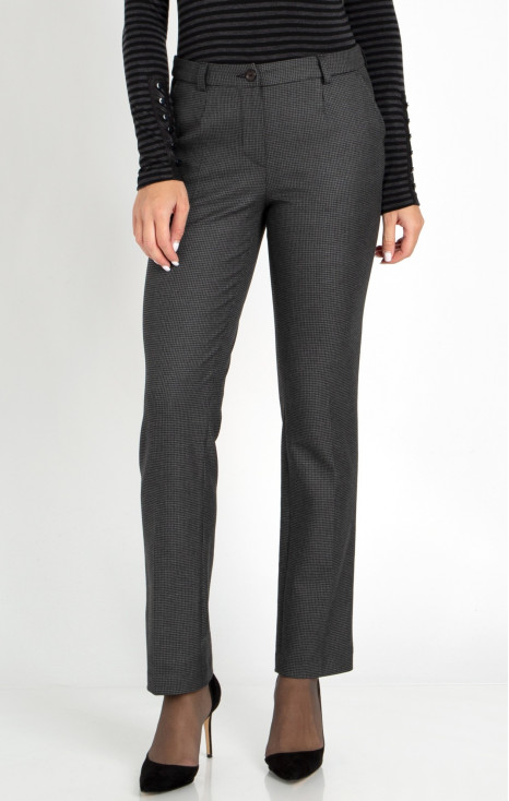 Formal straight-fit trousers