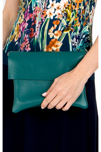 Mini leather bag in Alpine Green [1]