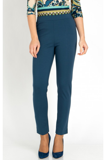 Slim Fit Jersey Trousers in Galaxy Blue