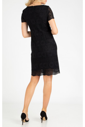 Mini Lace Dress in Black [1]