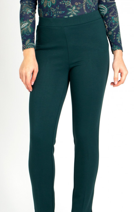 Slim Fit Jersey Trousers in Antique Green [1]