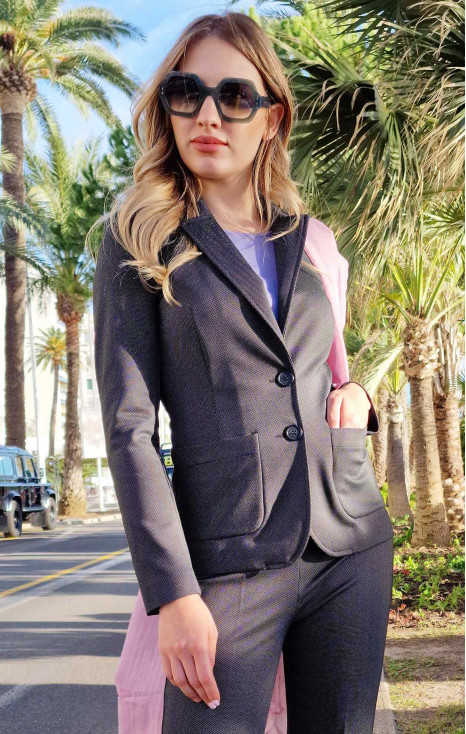 Tailored Blazer with Dots