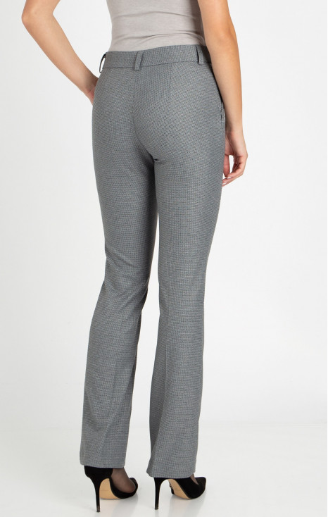 Formal straight-fit trousers in Grey colour