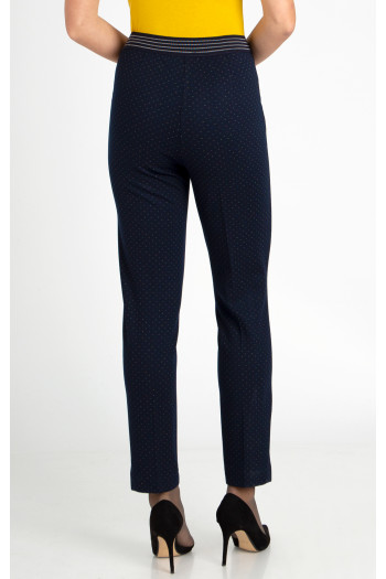 Slim Fit Jersey Trousers in Blue [1]