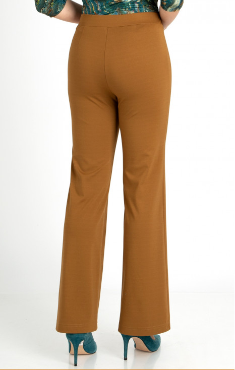 High Waist Trousers in Golden Brown [1]