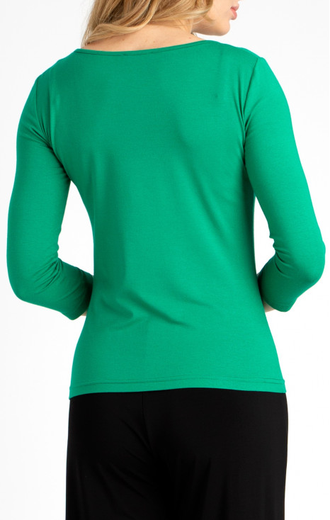 Soft Jersey Top in Vivid Green