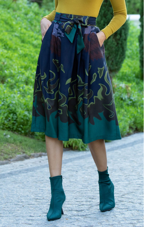 High Waist Midi Skirt [1]