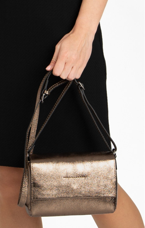 Mini Shoulder Bag in Grigio