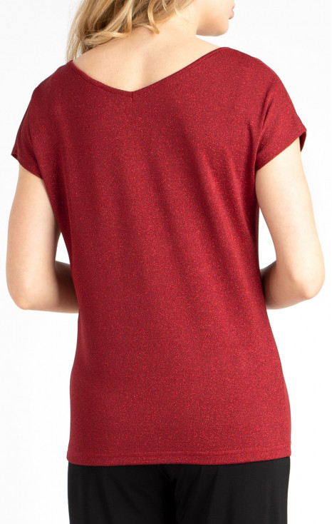 Soft Jersey Top in Brick Red [1]