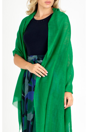 Wool scarf in Green