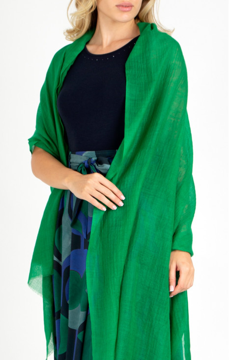 Wool scarf in Green