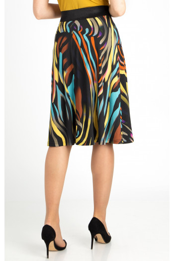 Flowy jersey skirt with Graphic Print [1]