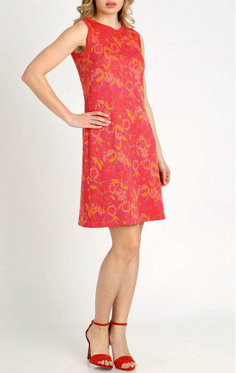 Fashionable dress in Fuchsia Rose