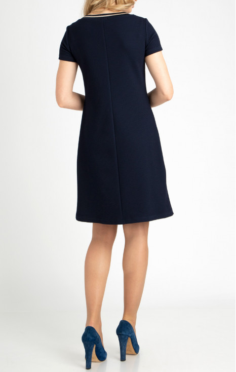 A line Jersey Dress in Blue [1]