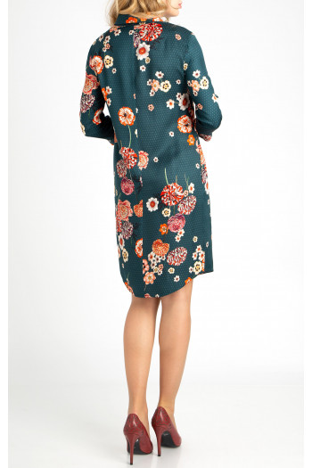 Relaxed Fit Shirt Dress in Atlantic Dееp color [1]