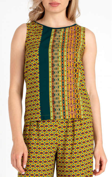 Viscose Vest Top with Print