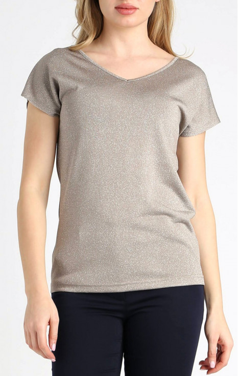 Sparkly Top in Simply Taupe