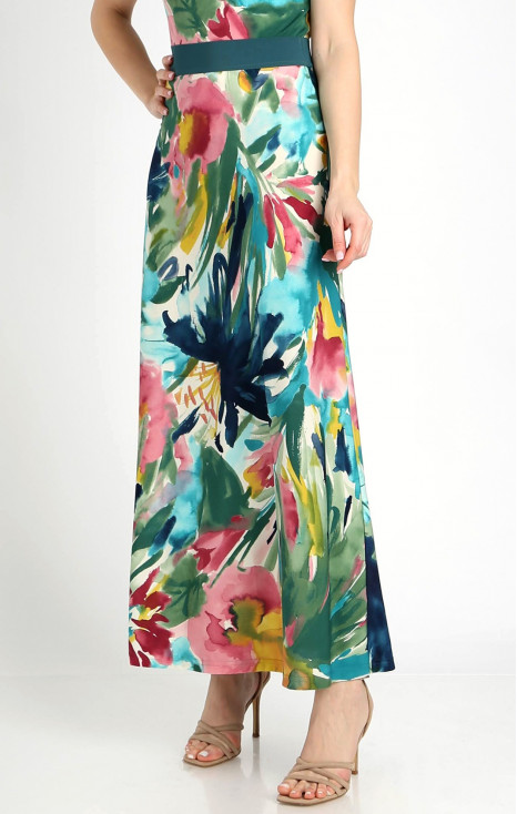 Maxi Skirt with Print