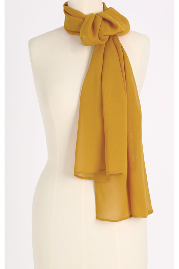 Lightweight scarf in Mustard Gold