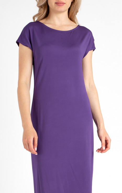 Dress with Swarovski Crystals in Purple
