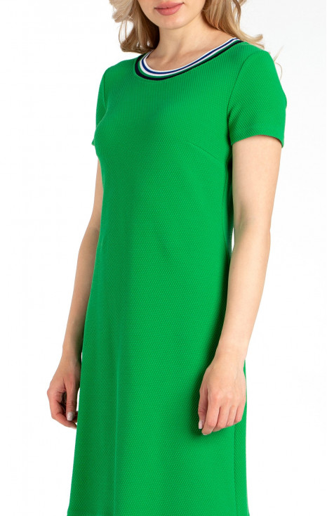 A line Jersey Dress in Green