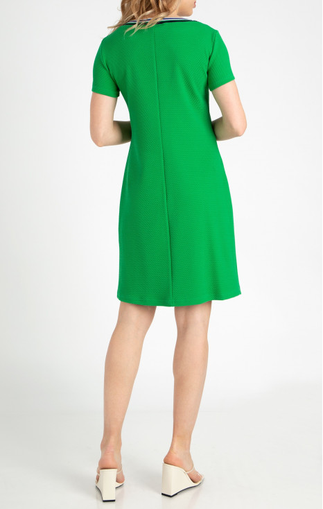 A line Jersey Dress in Green [1]