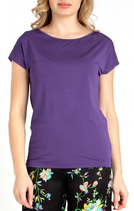 Top with Swarovski Crystals in Purple