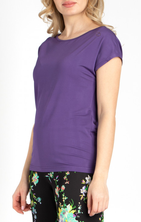 Top with Swarovski Crystals in Purple