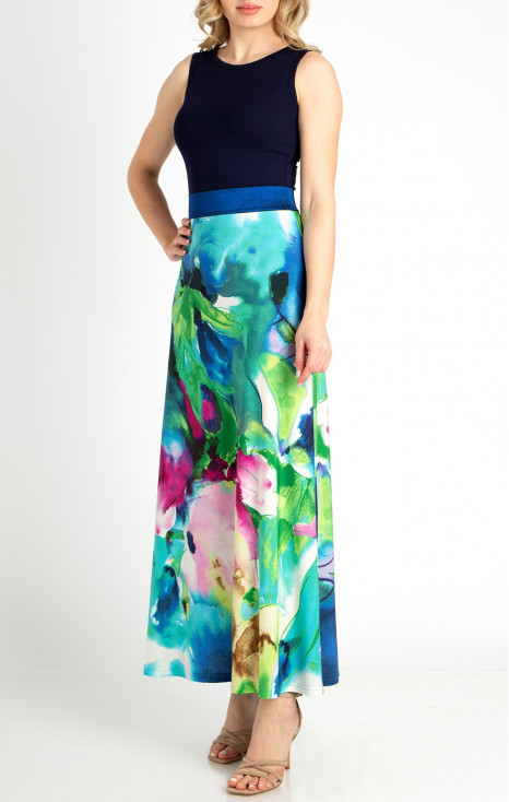 Maxi Skirt with Print