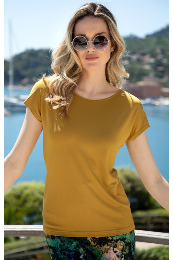 Top with Swarovski Crystals in Mustard Gold